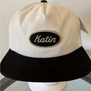 Katin Cream and Black Logo Cap